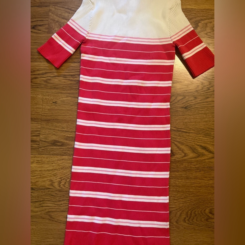 Amanda Uprichard striped knit stretch dress large revolve Anthropologie chic - Picture 9 of 9